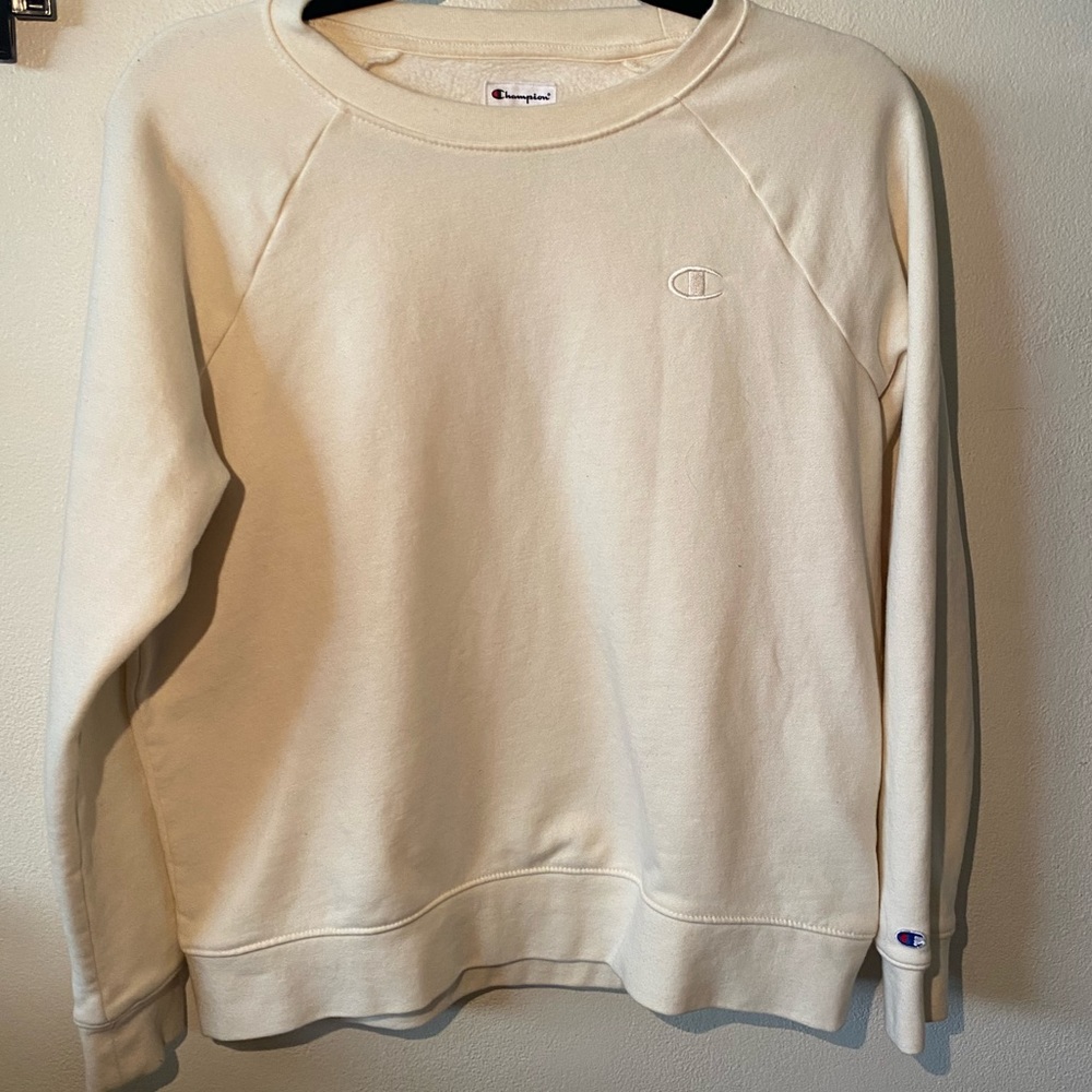 Cream Champion Sweater